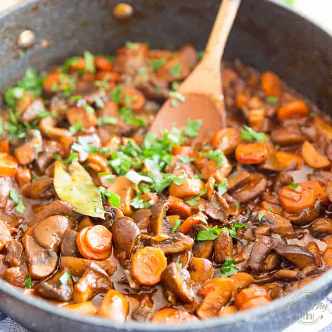 Vegan Mushroom Bourguignon