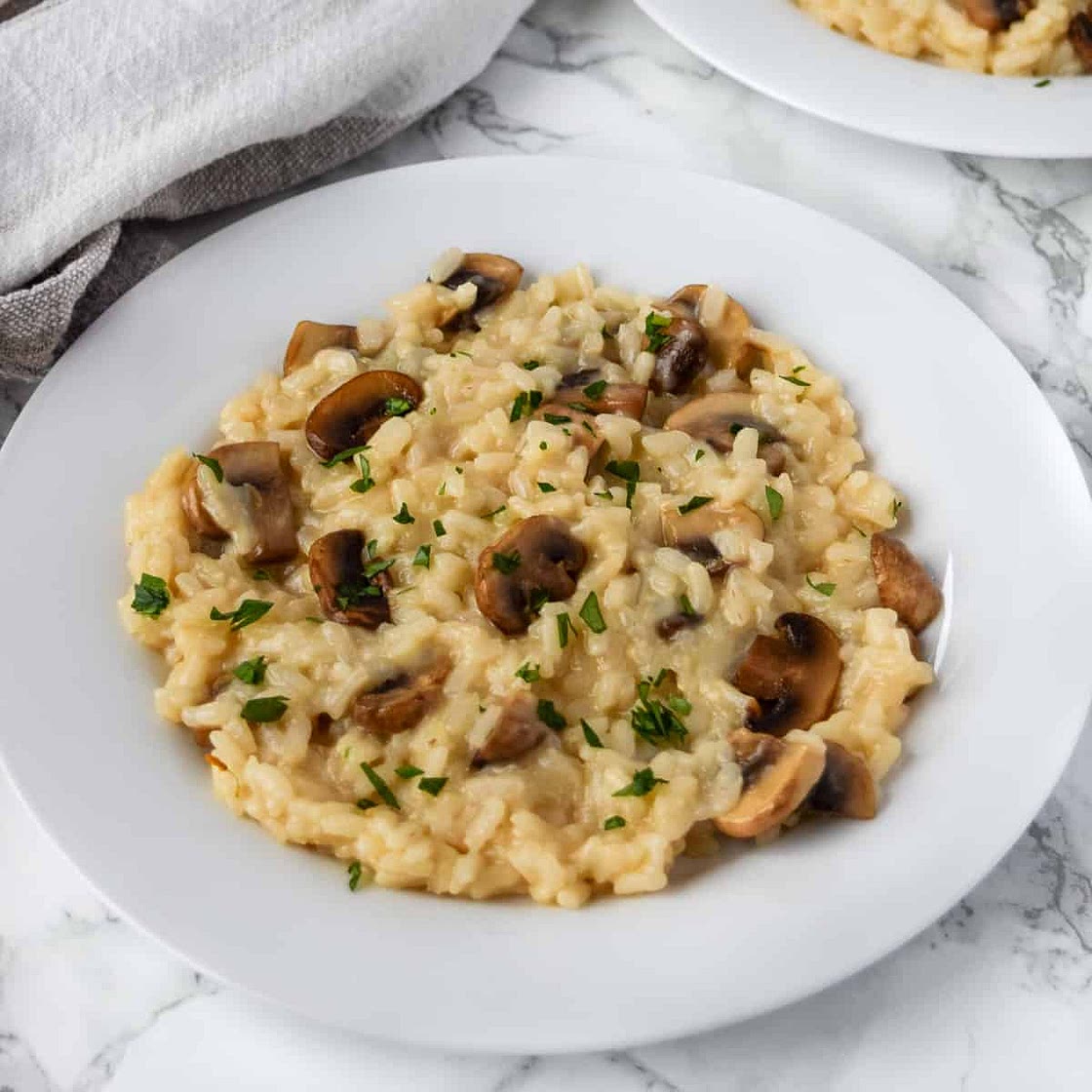 Baby Bella Mushroom Risotto