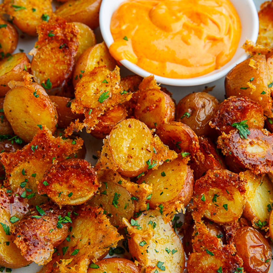 Crispy Parmesan Roast Potatoes