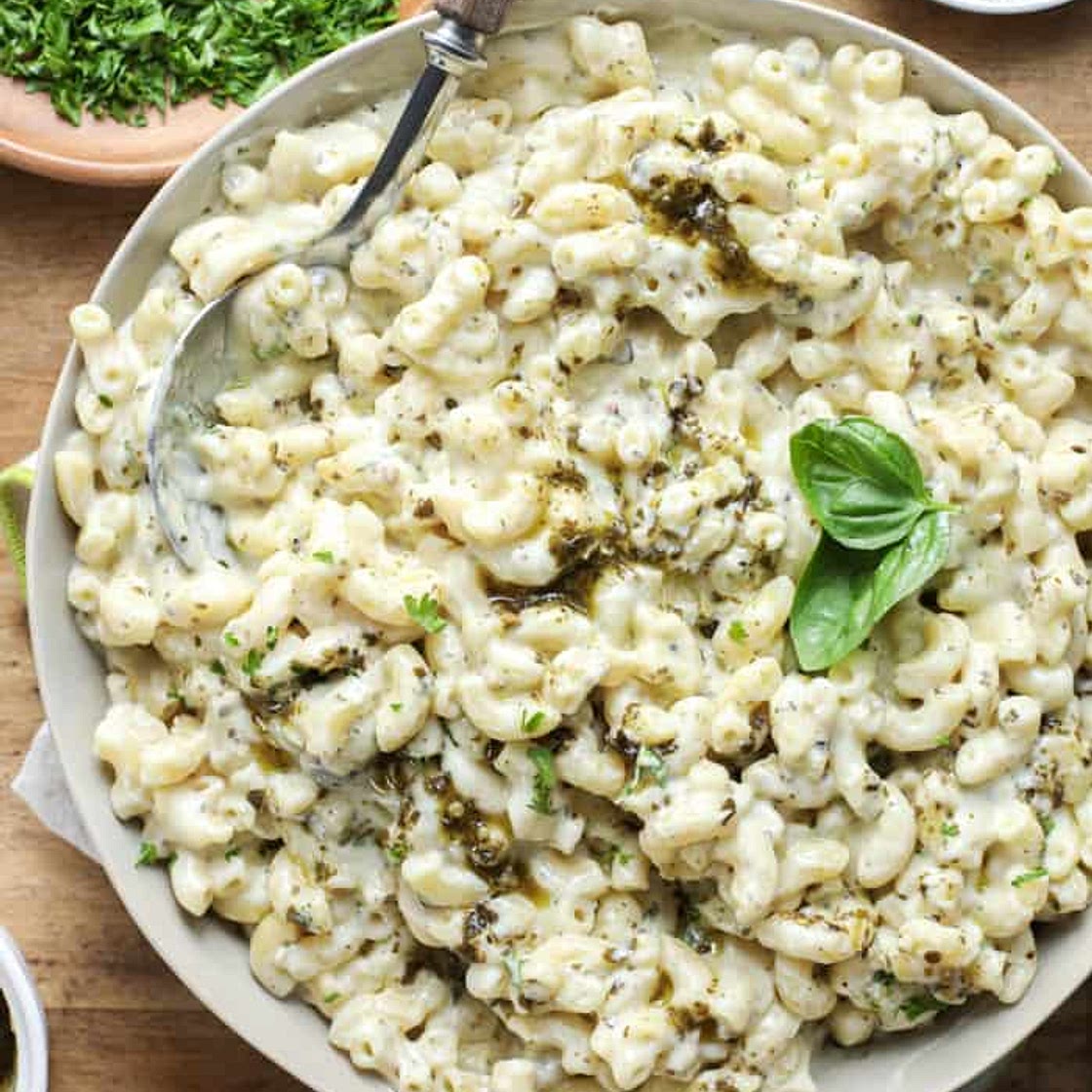 Pesto Mac and Cheese