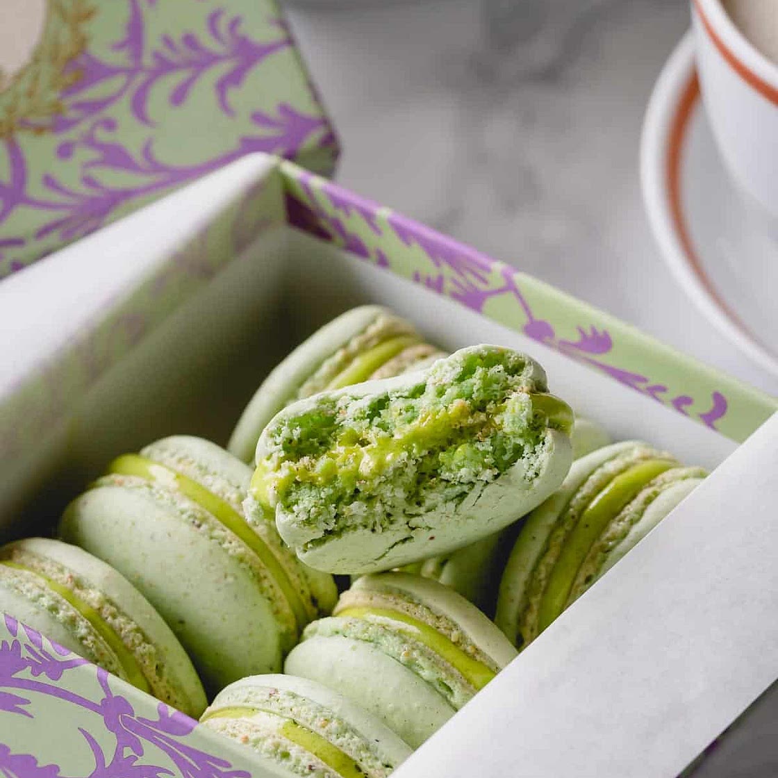 Pistachio Macarons