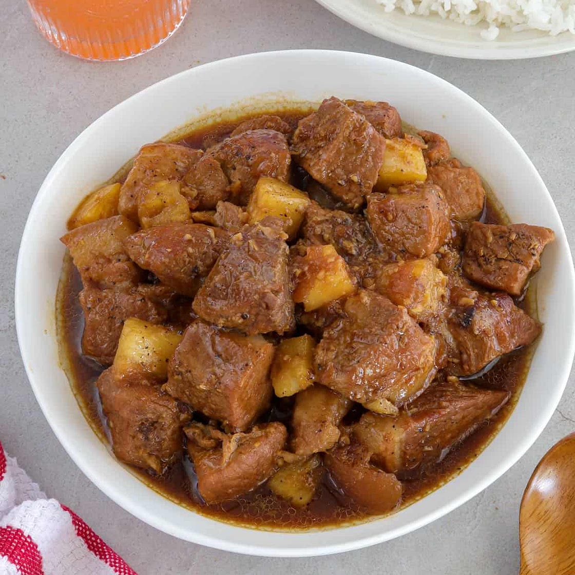 Pork Adobo with Pineapple