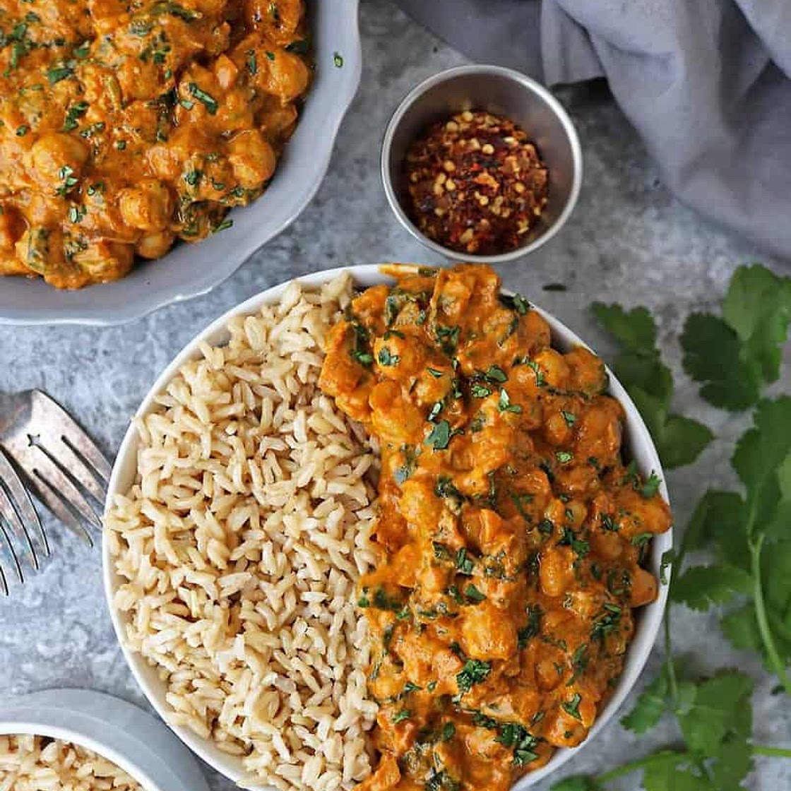 Easy Chickpea & Spinach Curry