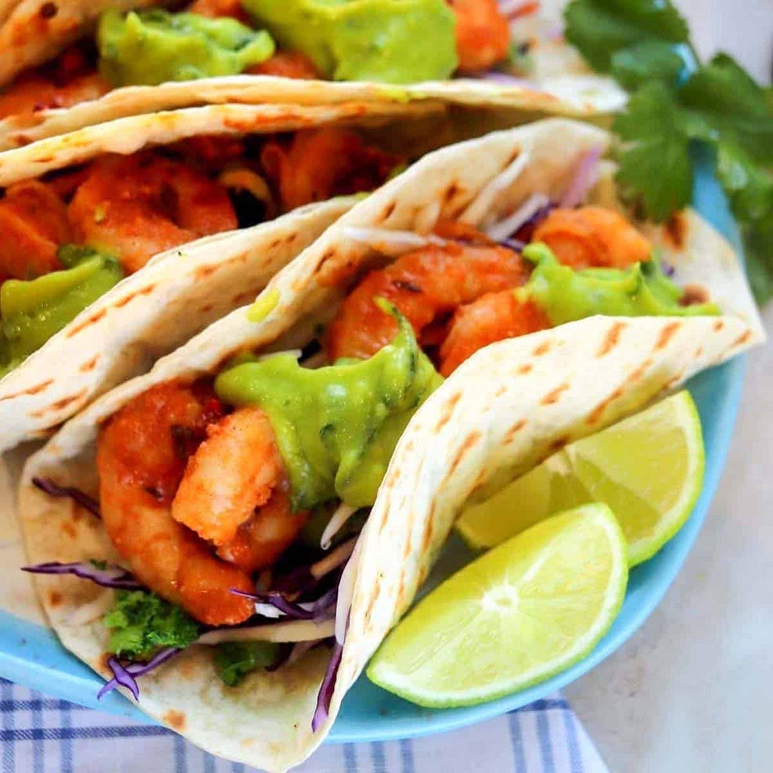 Low Calorie Shrimp Tacos