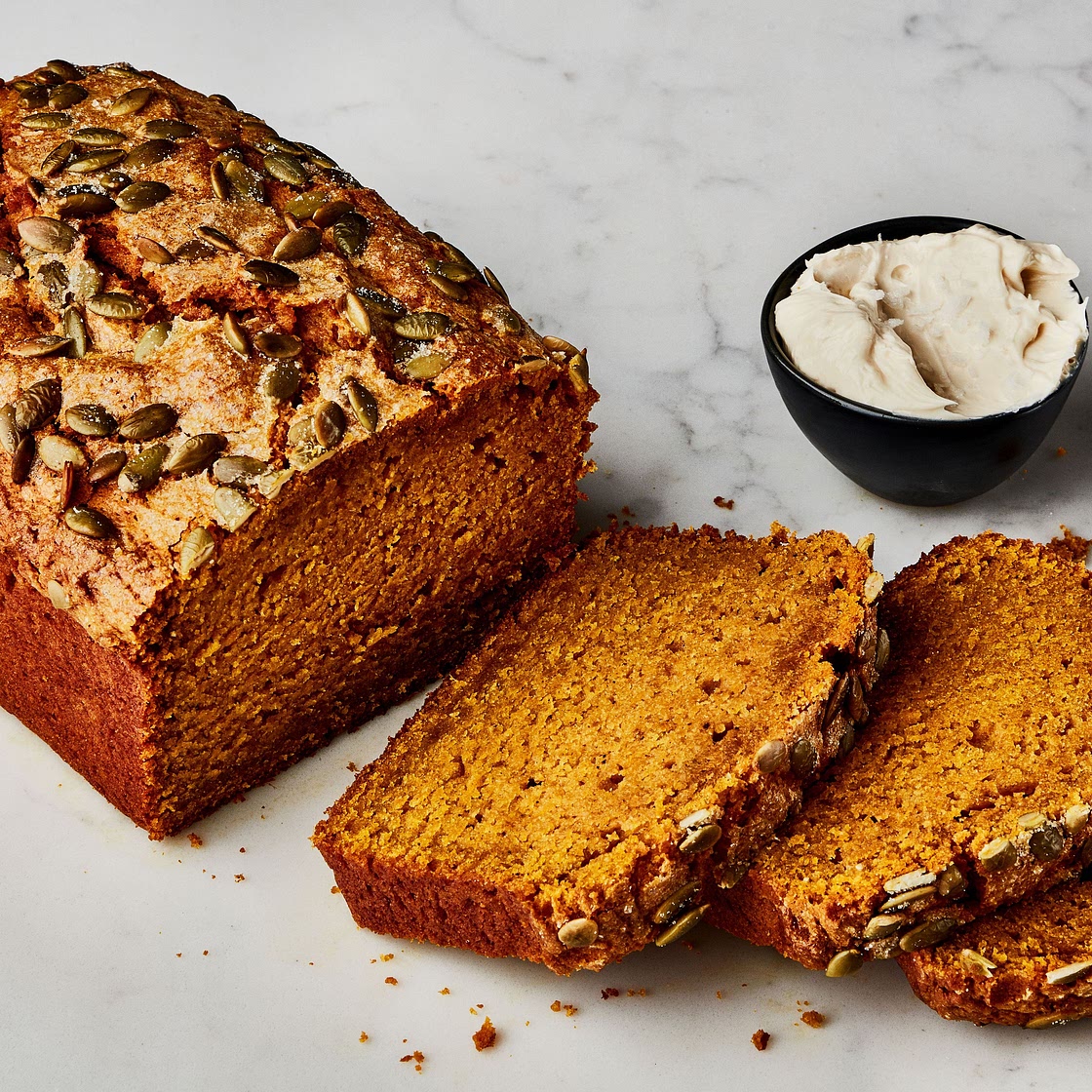 Pumpkin Bread With Salted Maple Butter