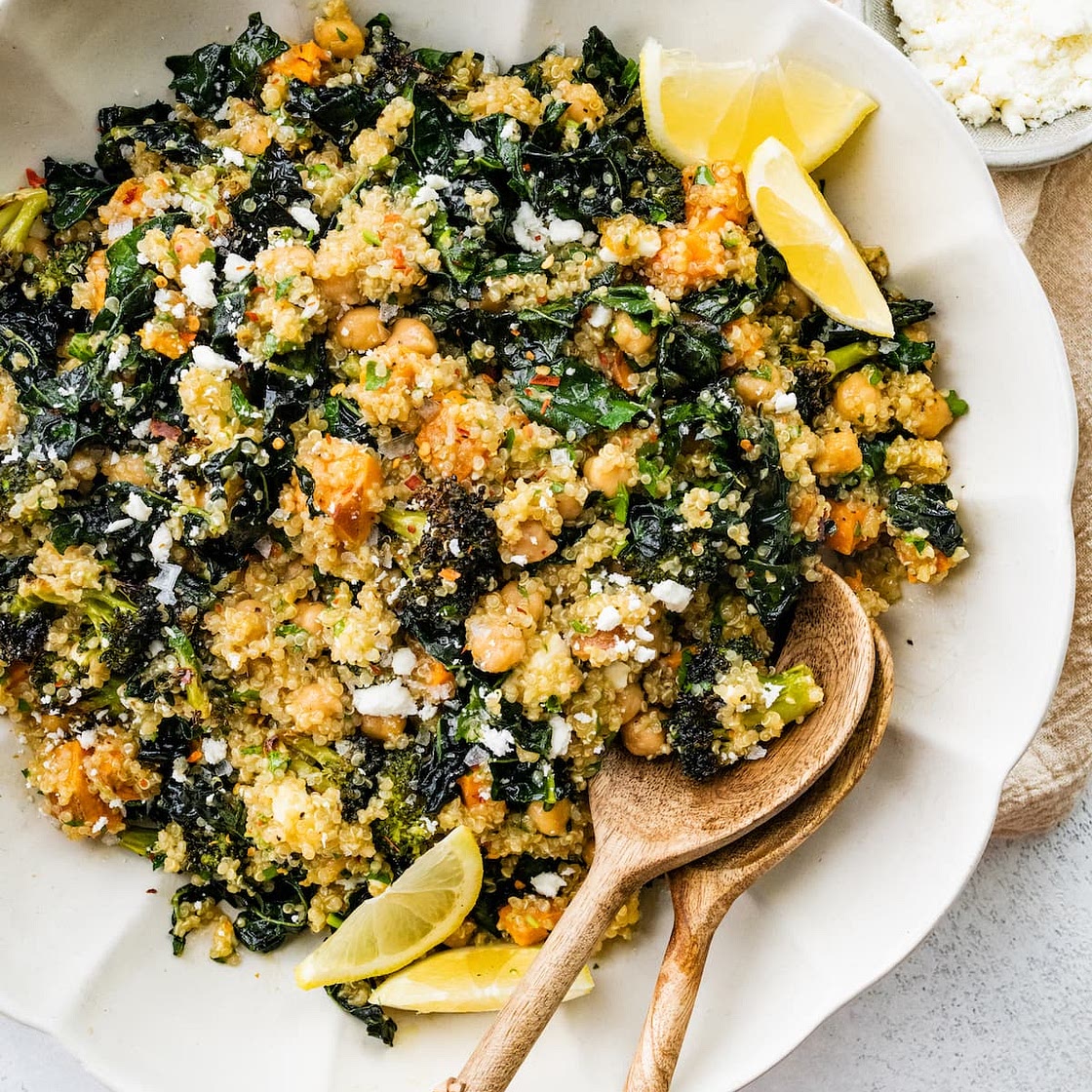 Roasted Broccoli Quinoa Salad