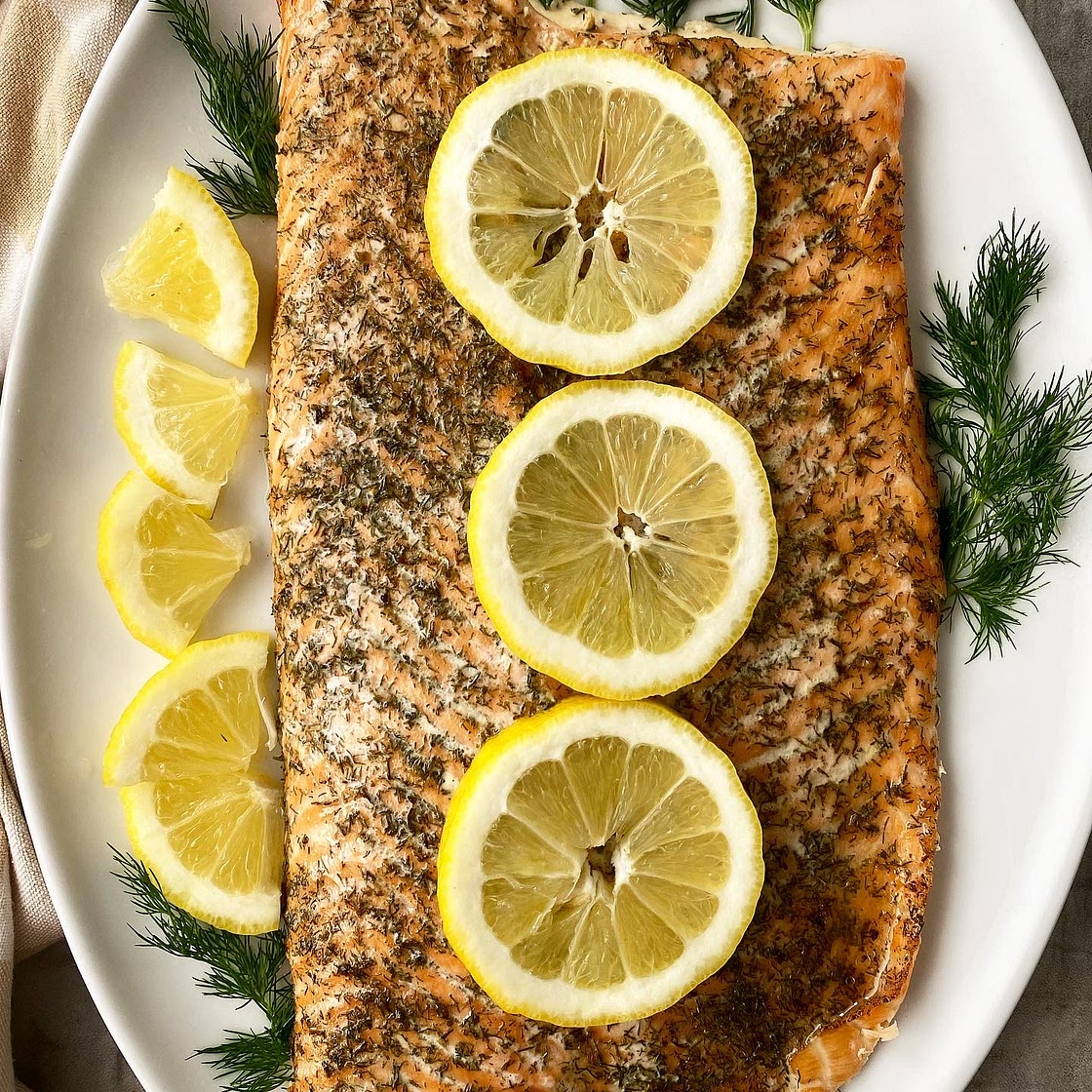 Slow Cooker Lemon Dill Salmon