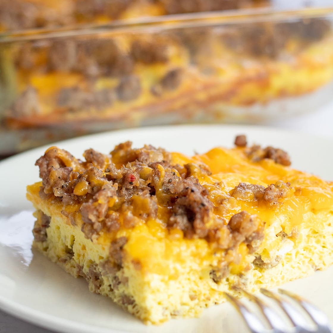 Sausage Egg & Cheese Breakfast Casserole