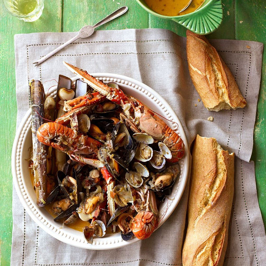 Shellfish & cider stew