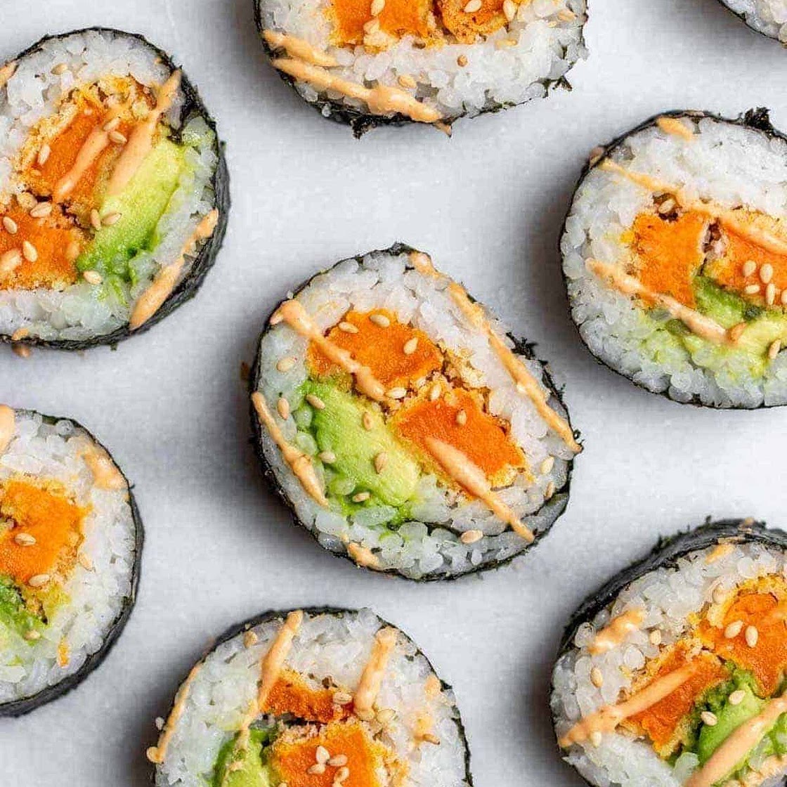 Vegetarian Sweet Potato Sushi Roll