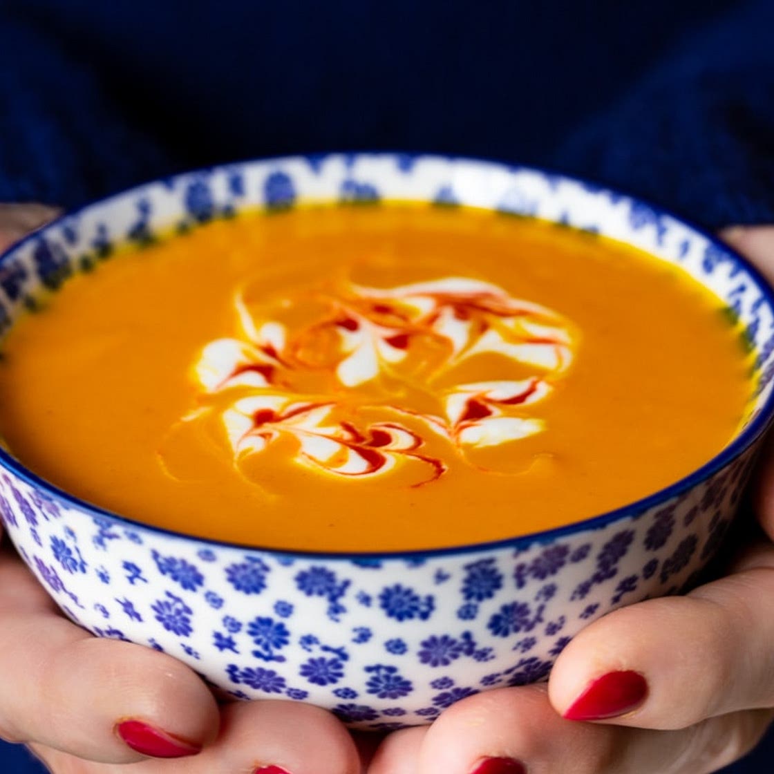 Roasted Thai Carrot and Sweet Potato Soup