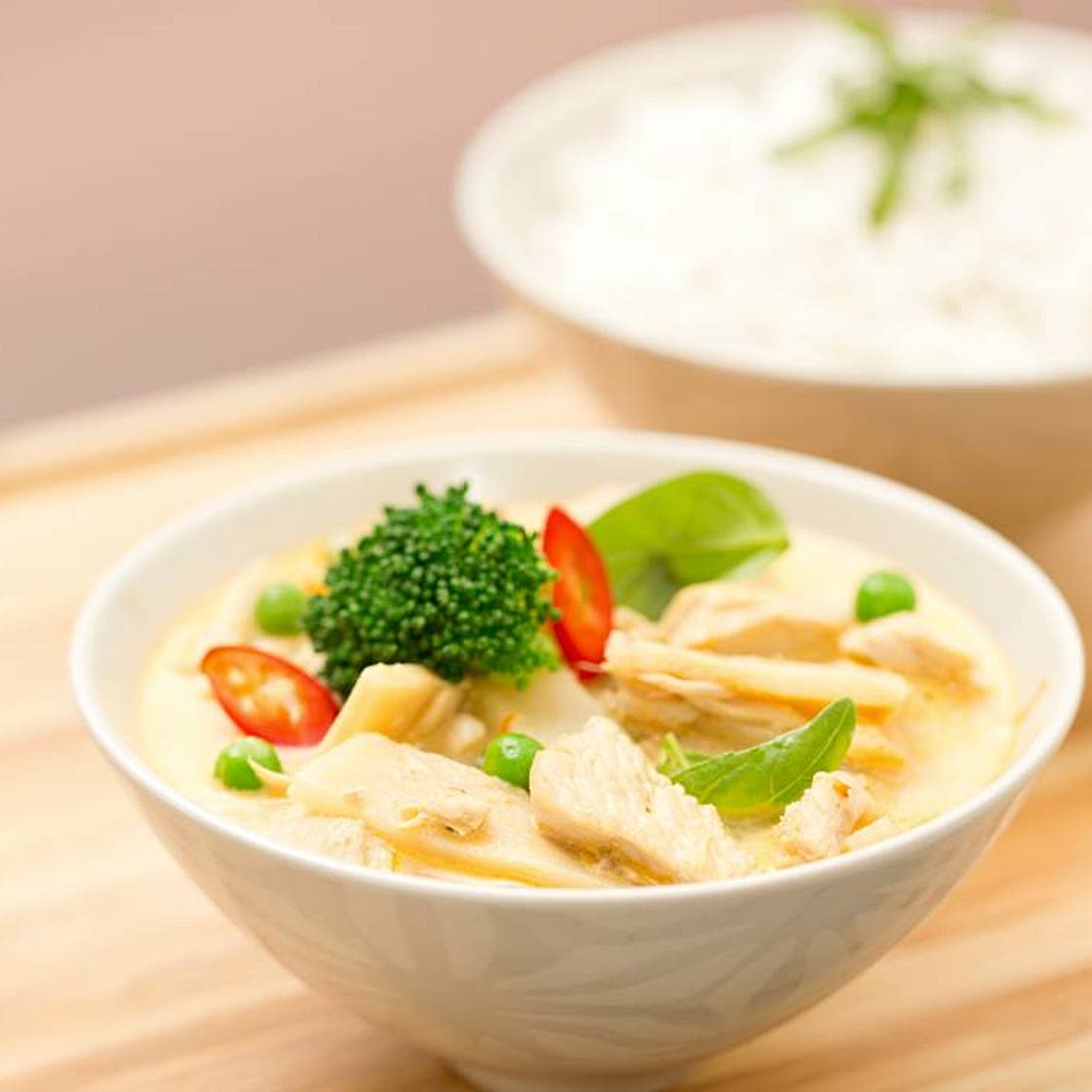 Thai red chicken curry