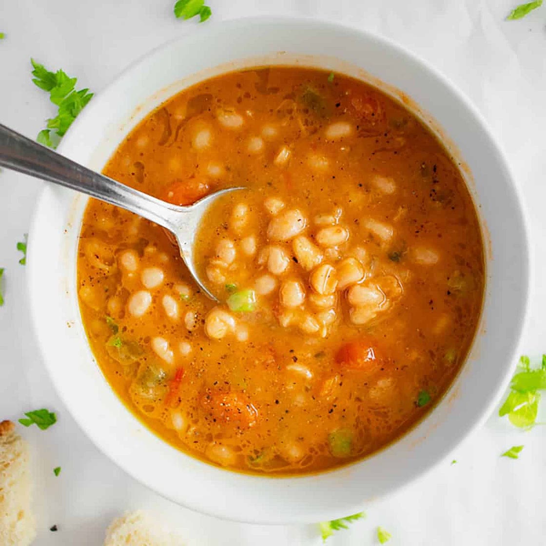 Fasolatha - White Bean And Tomato Soup