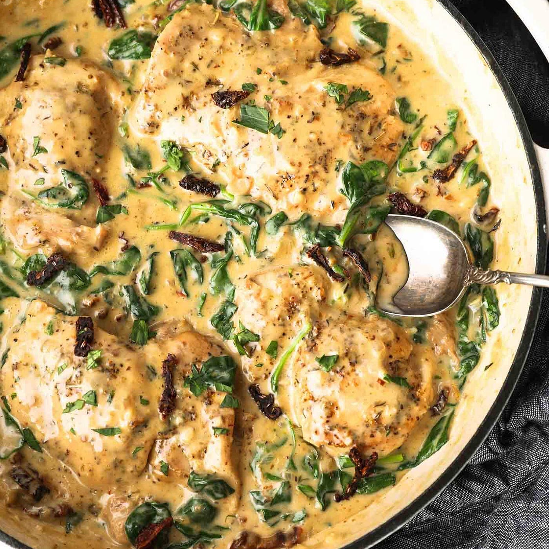 25-Minute Creamy Tuscan Chicken (Dairy Free)