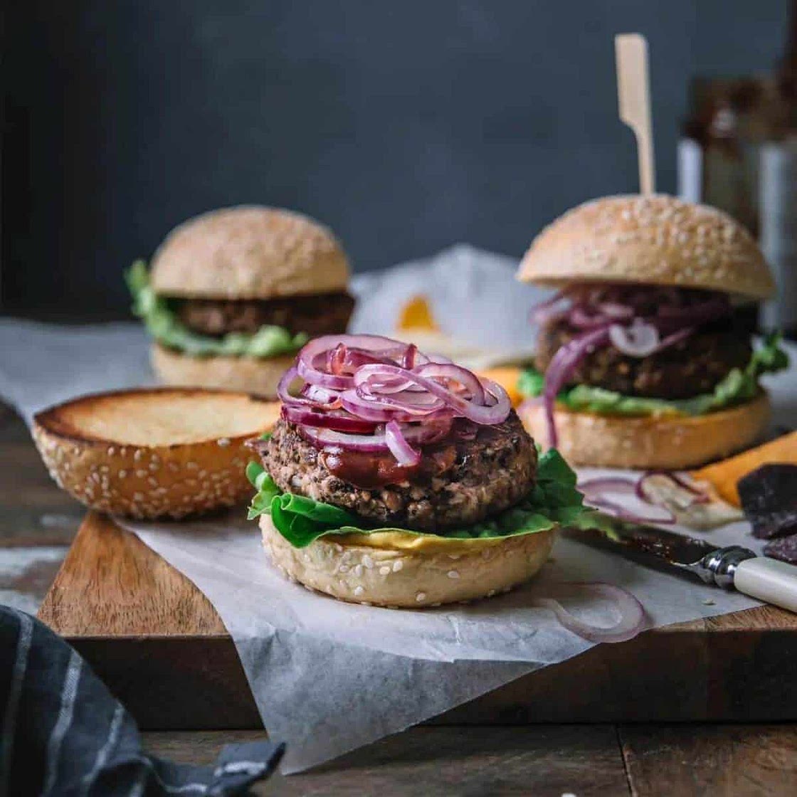 Vegan Black Bean Burgers