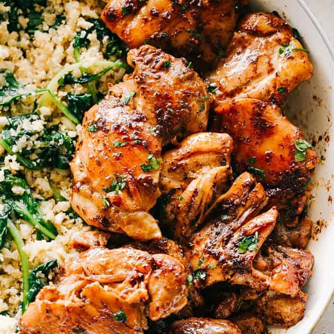 Juicy Stovetop Chicken Thighs