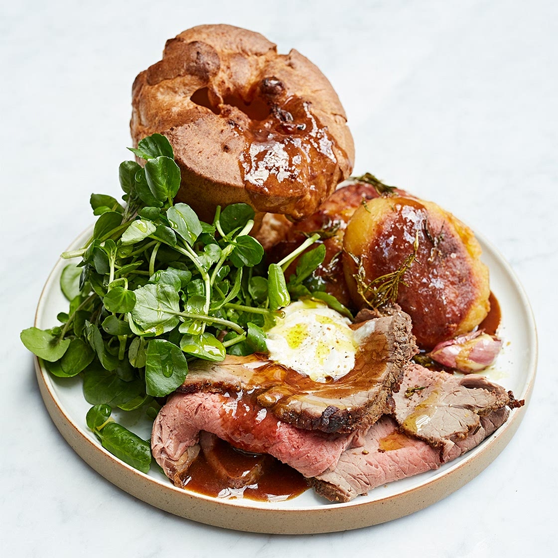 Roast topside of beef