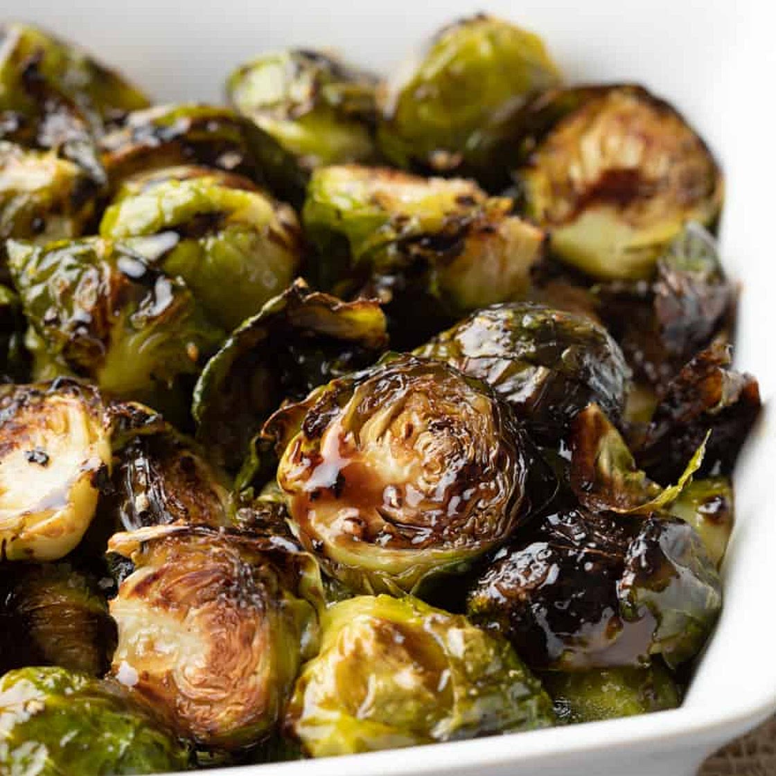 Roasted Brussel Sprouts with Balsamic Glaze