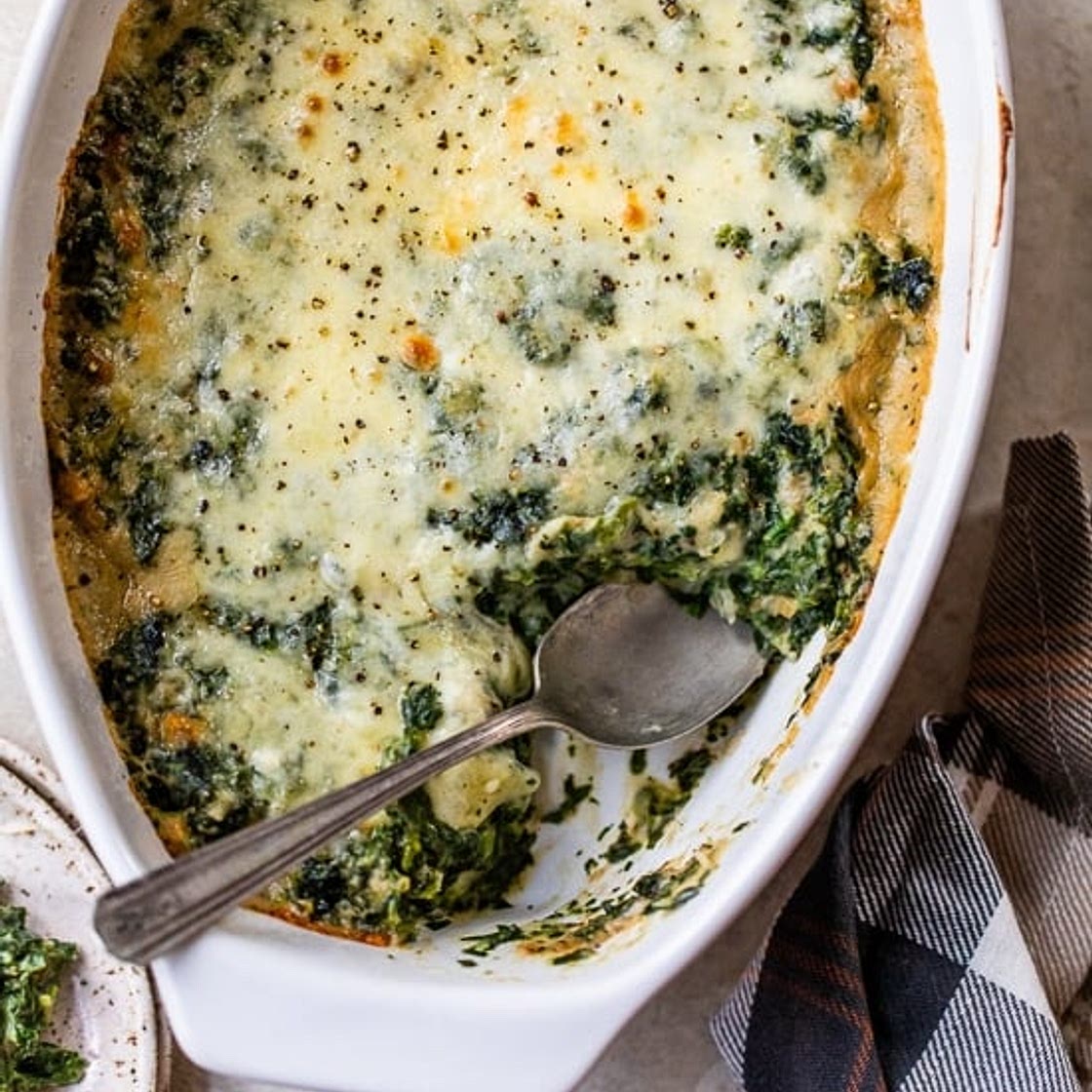 Makeover Spinach Gratin