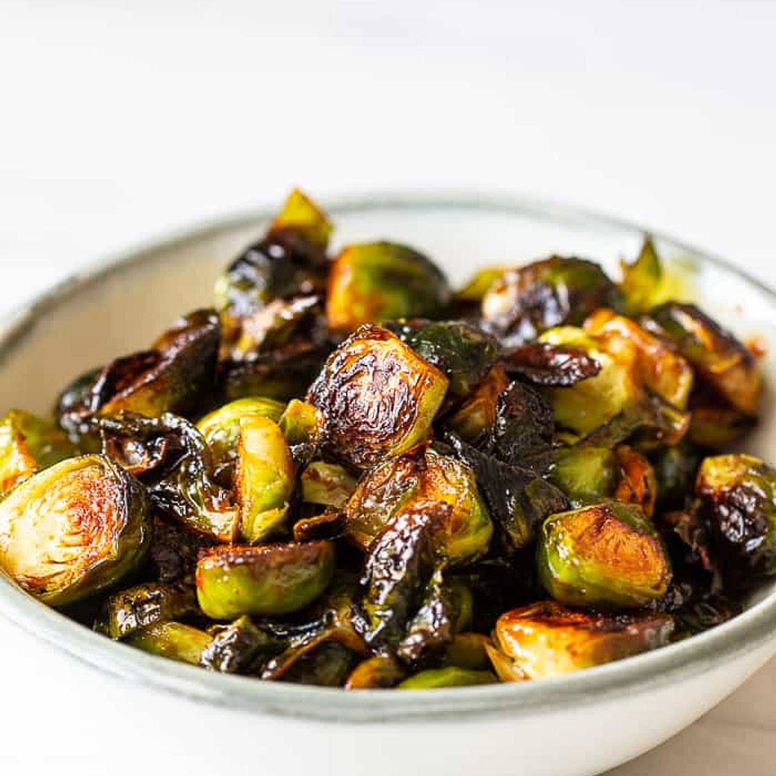 Spicy Glazed Brussels Sprouts