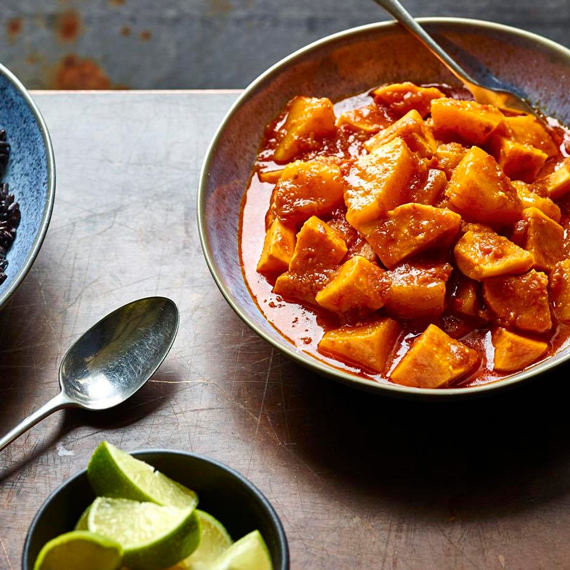 Butternut squash and sweet potato curry