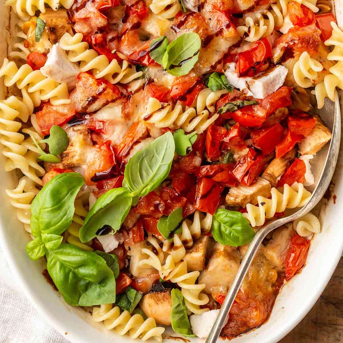Bruschetta Chicken Casserole