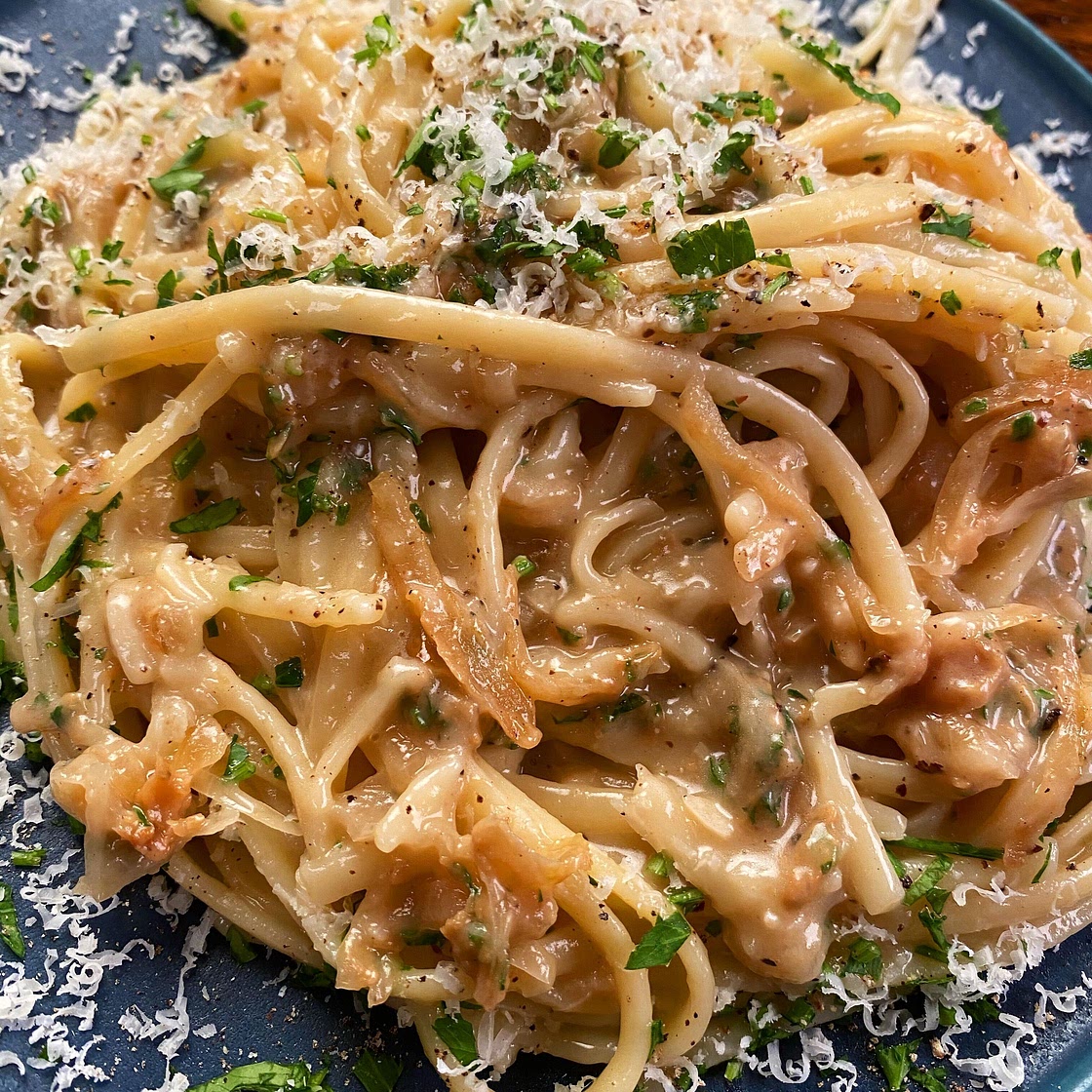 Caramelised Onion Linguine
