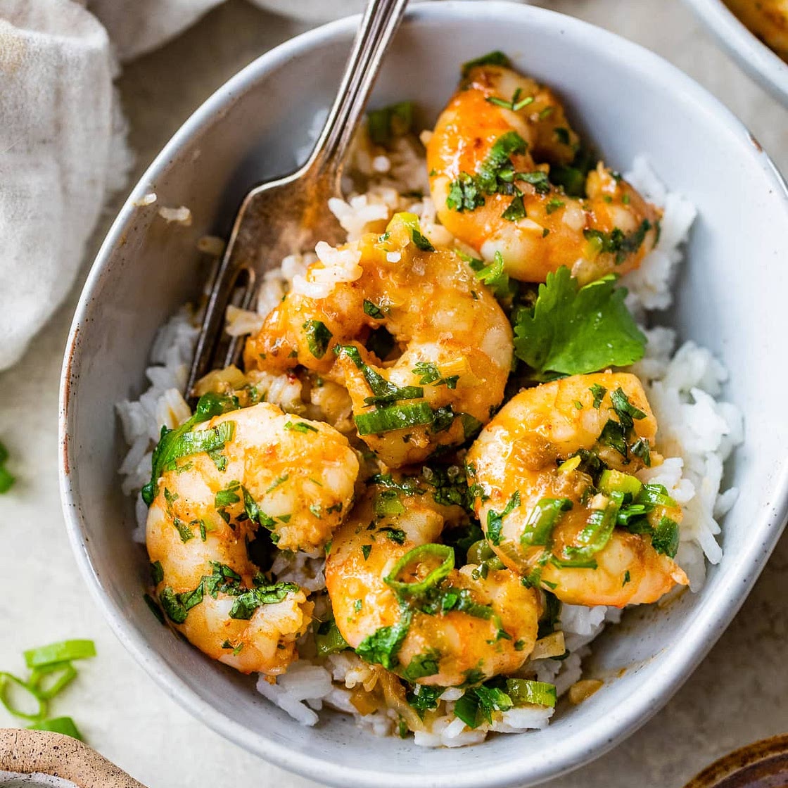 Red Thai Coconut Curry Shrimp