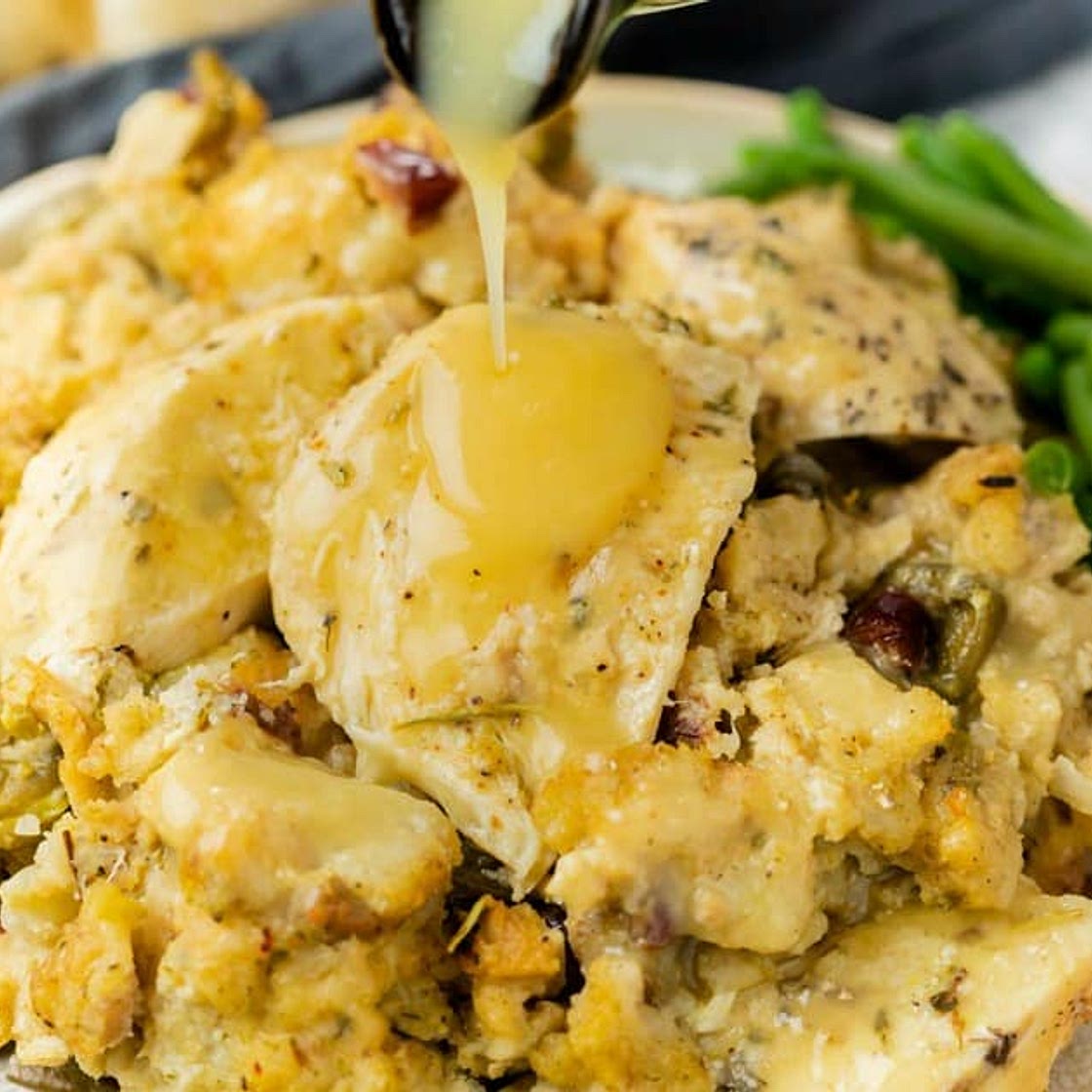 Crock Pot Chicken and Stuffing