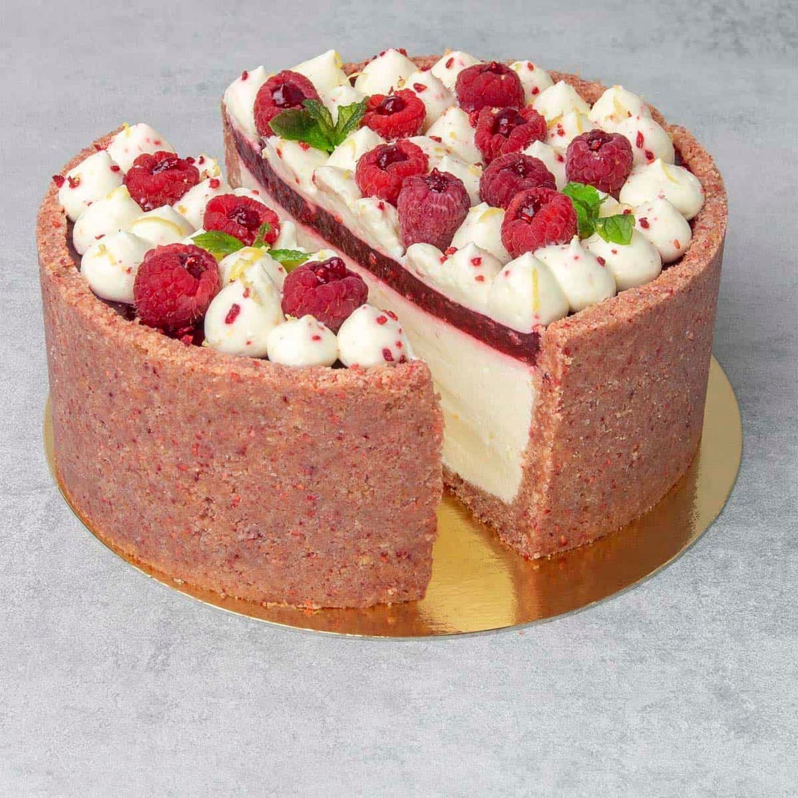 No Bake Raspberry Cheesecake