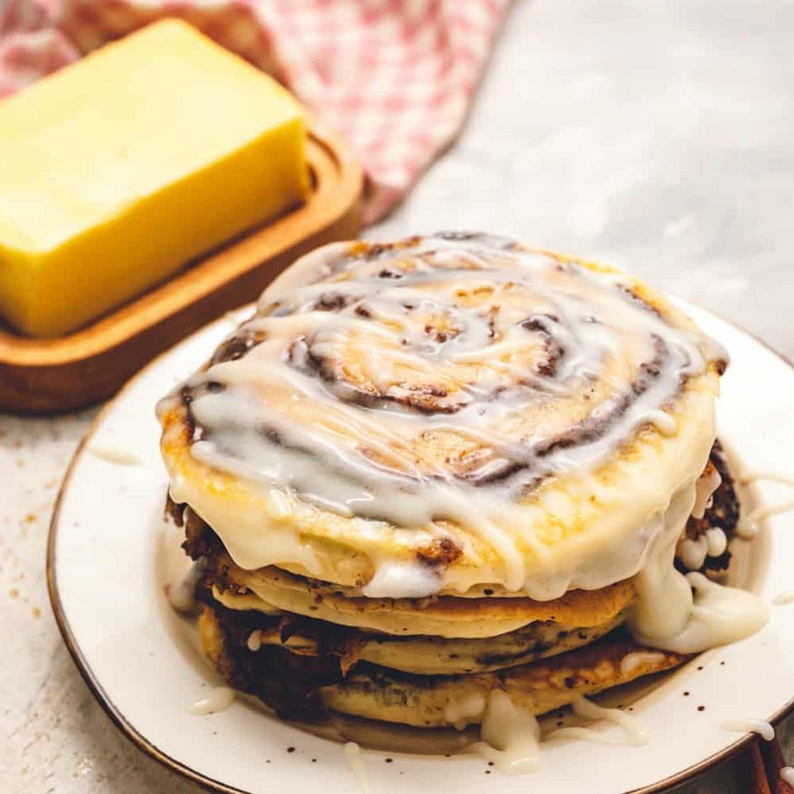 Cinnamon Roll Pancakes