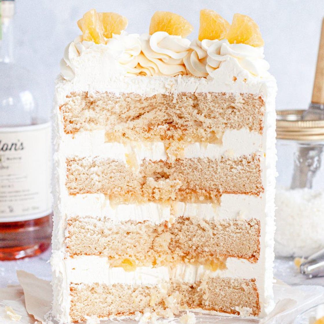 Pina Colada Cake (Dairy-Free)