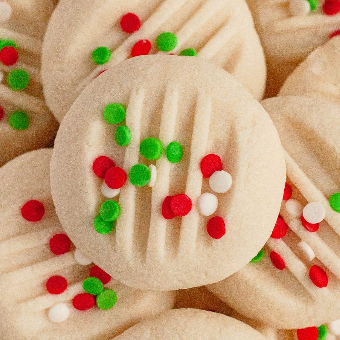 Gluten-Free Whipped Shortbread Cookies (Vegan)