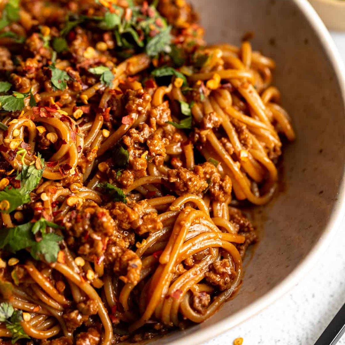 Spicy Korean Gochujang Noodles