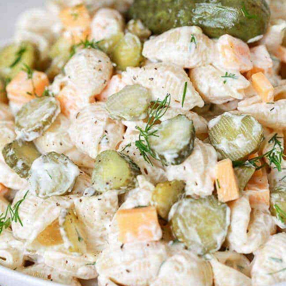 Dill Pickle Pasta Salad
