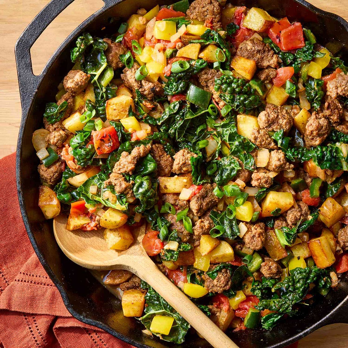 Ground Beef & Potatoes Skillet