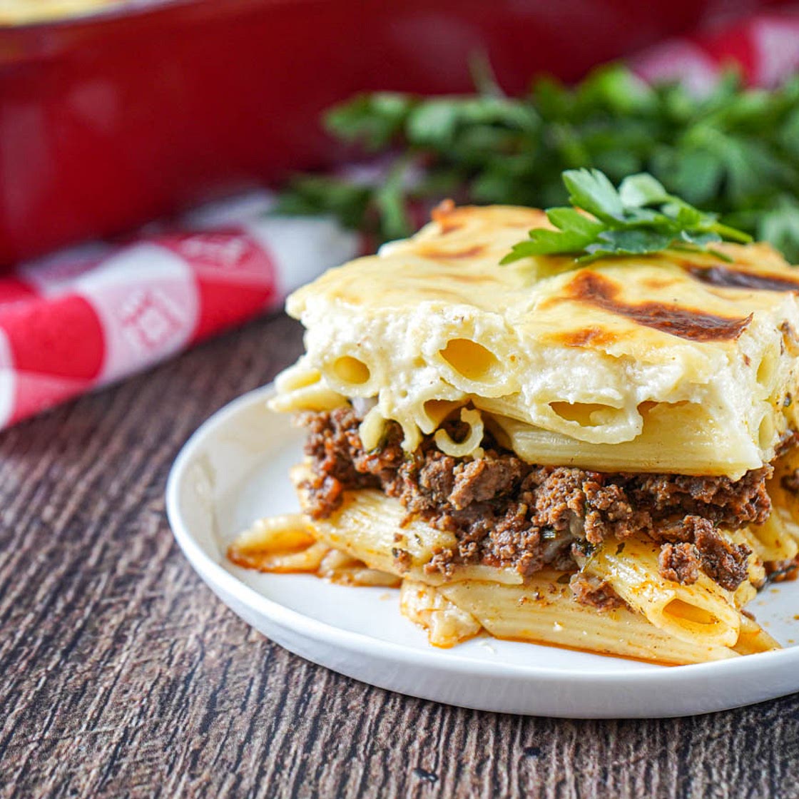 Macarona Bechamel (Egyptian Baked Pasta)