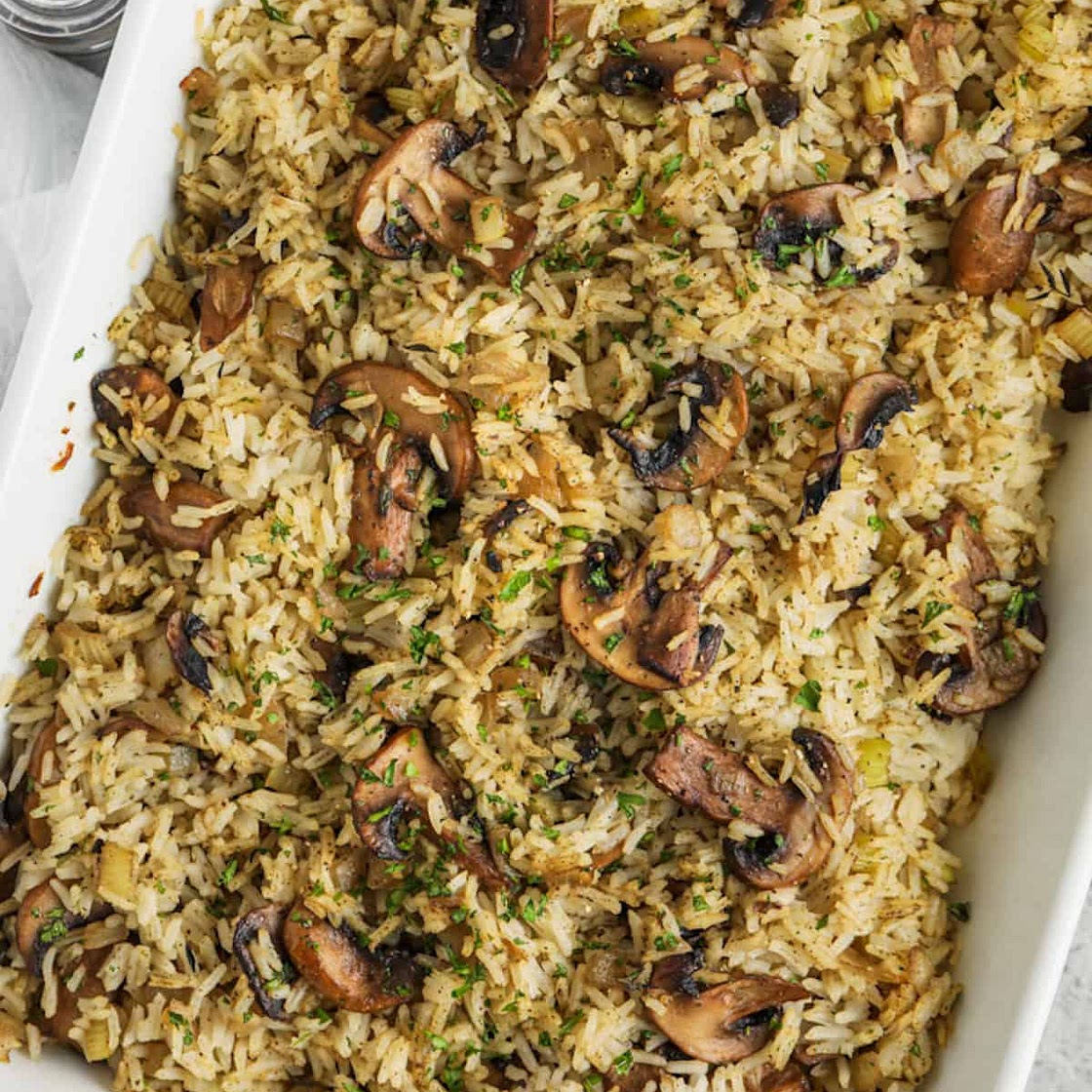 Our Favorite Mushroom Rice