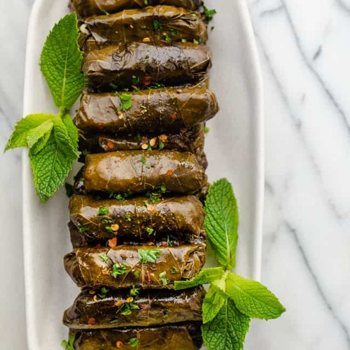 Lebanese Stuffed Grape Leaves (Warak Enab)