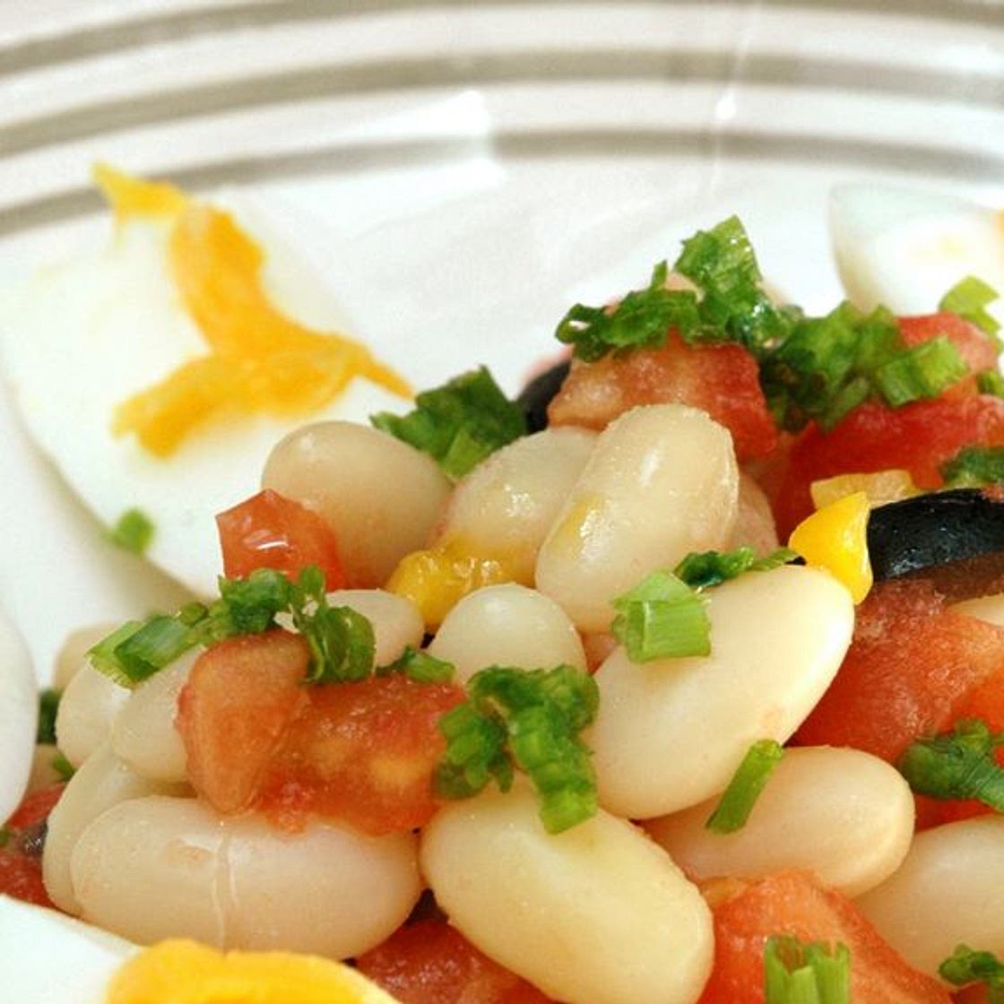 Salade composé aux haricots blancs