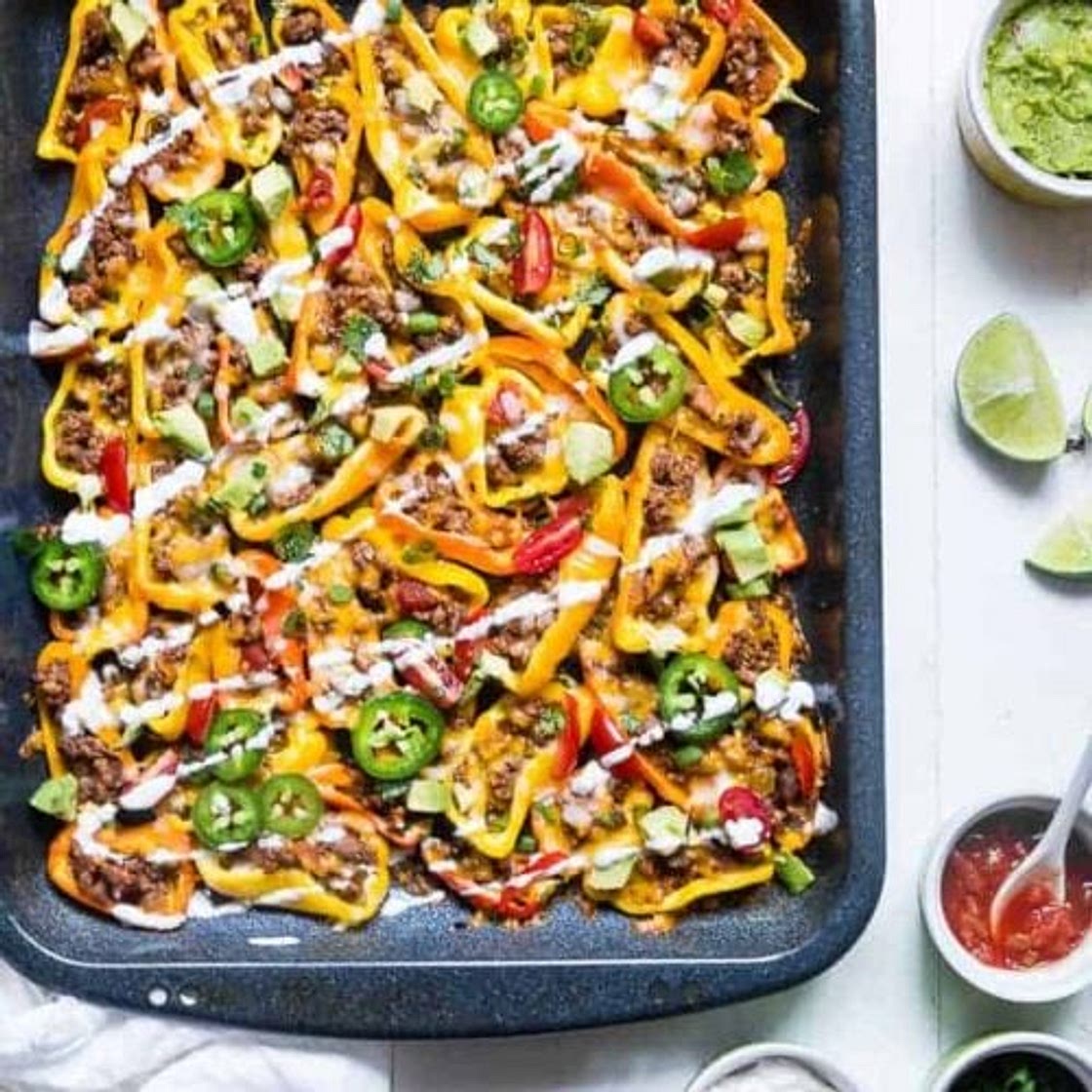 Mexican Mini Bell Pepper Nachos