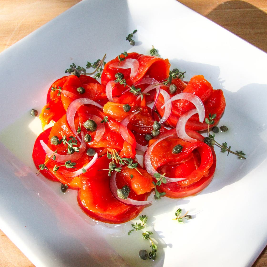 Roasted Peppers Tomatoes Salad
