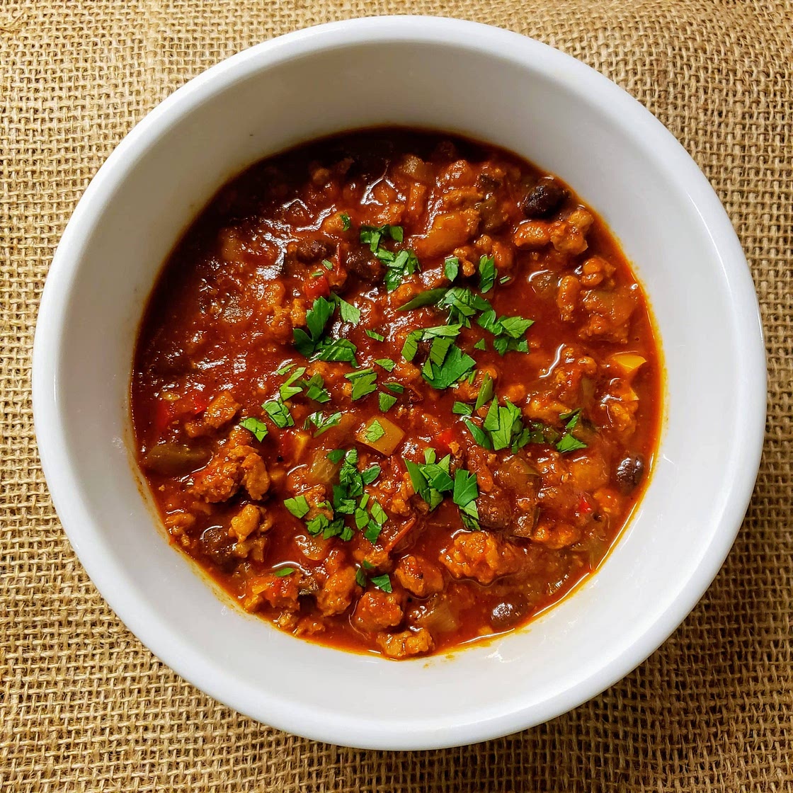 Turkey black bean chili
