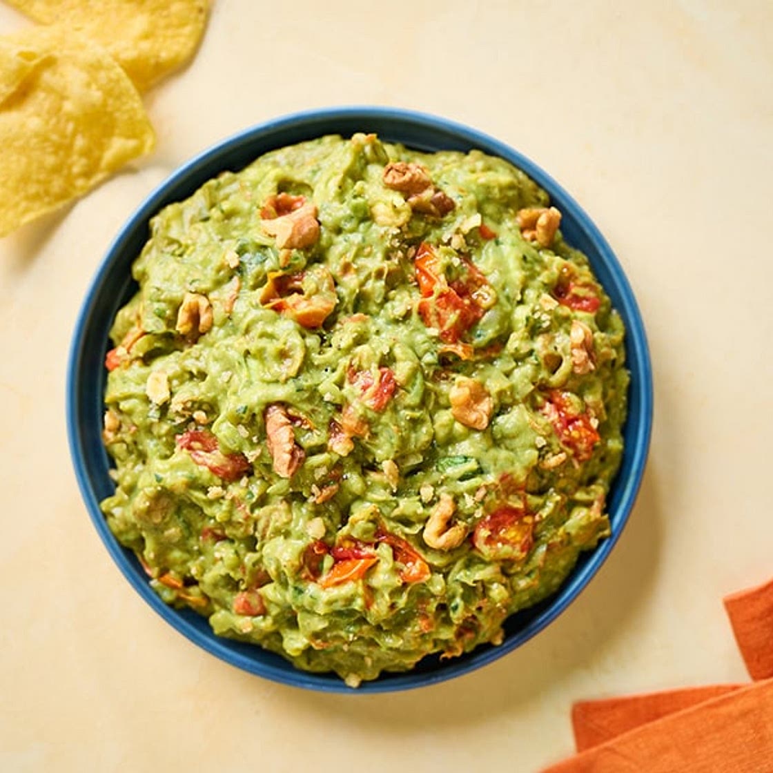 Walnut and Roasted Tomato Guacamole