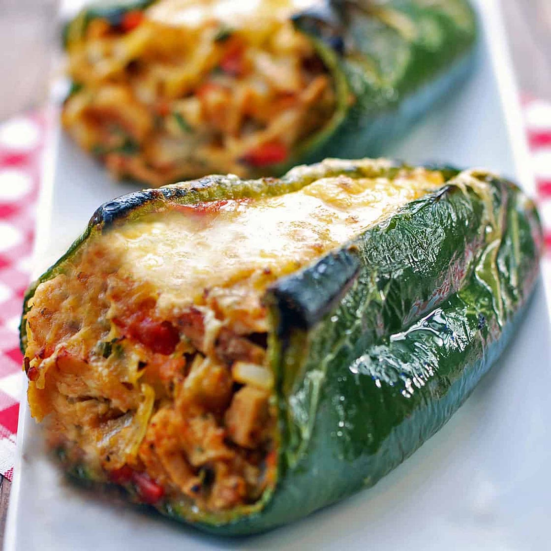 Stuffed Poblano Peppers