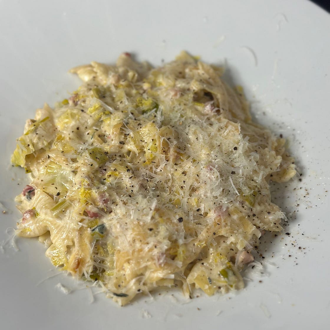 Caramelized Leek & Onion Pasta