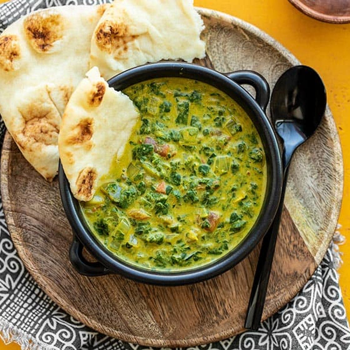 Indian Style Creamed Spinach