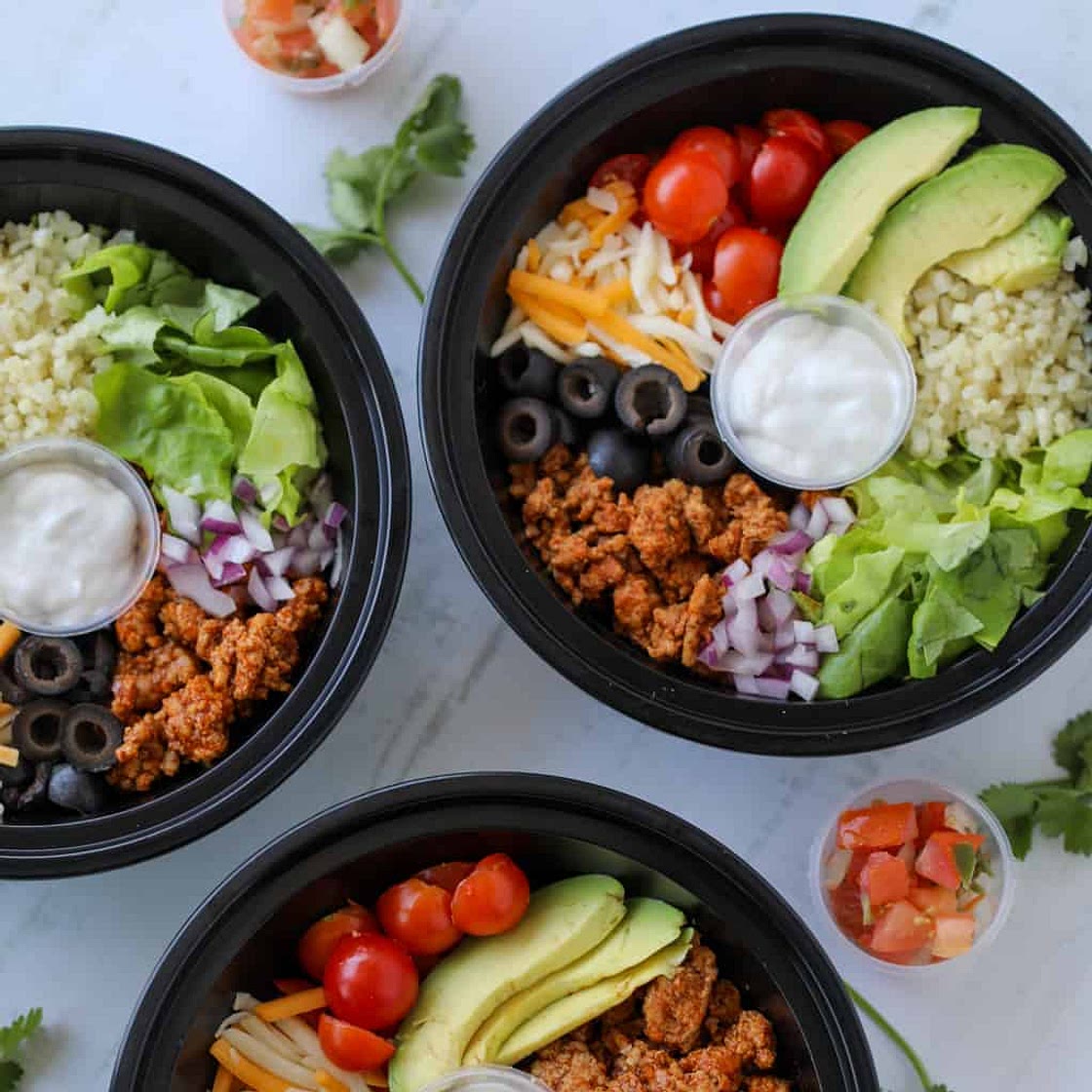 Keto Turkey Taco Bowl