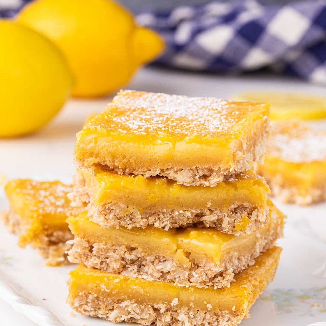 Healthy Honey Lemon Bars