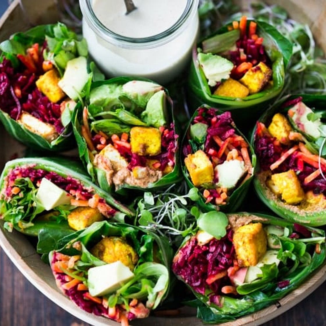 Vegan Collard Green Wraps